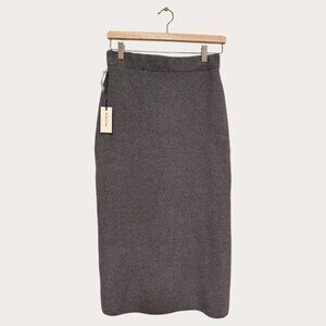 Babaton Jonah Grey Wool Blend Skirt – Size S